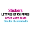Stickers Lettres Adhésives