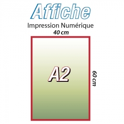 Affiche A2 (40x60cm) personnalisée