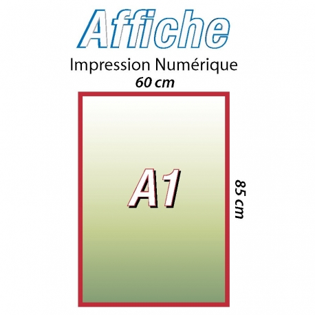 Affiche A1 (60x85cm) personnalisée