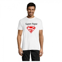 Tee-shirt couleur Blanc Super PAPA