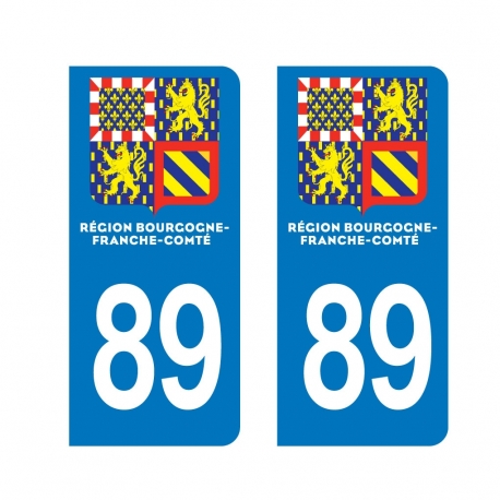 PLAQUE IMMATRICULATION - Bourgogne-Franche-Comté 