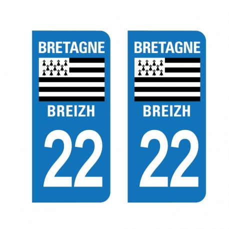 PLAQUE IMMATRICULATION -Bretagne - 