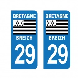PLAQUE IMMATRICULATION -Bretagne - 