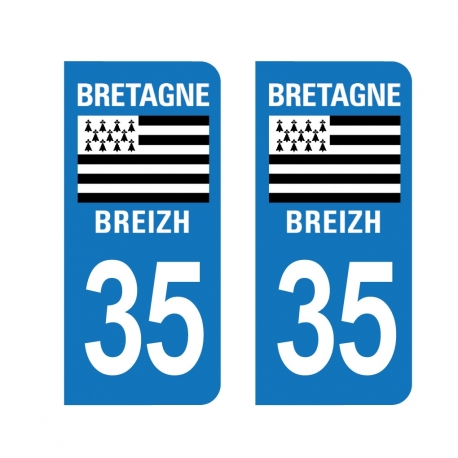 PLAQUE IMMATRICULATION -Bretagne - 