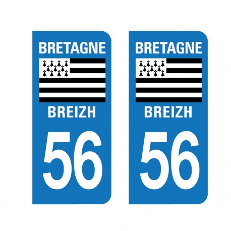 PLAQUE IMMATRICULATION -Bretagne - 