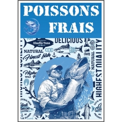 Affiche poissons frais