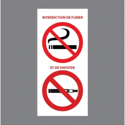 INTERDICTION DE FUMER ET VAPOTER