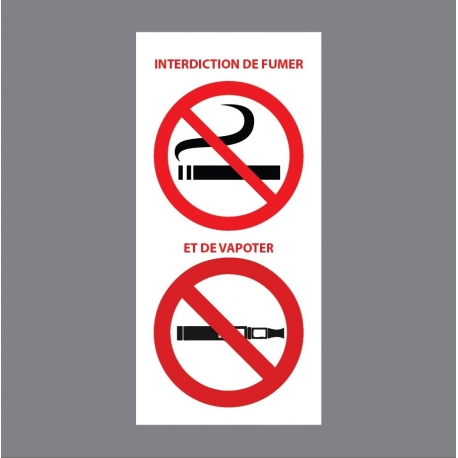 INTERDICTION DE FUMER ET VAPOTER