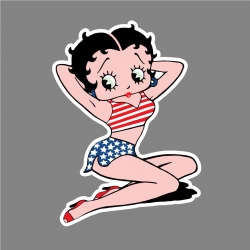 betty Boop assise couleur 