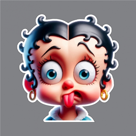  betty Boop Crazy couleur 