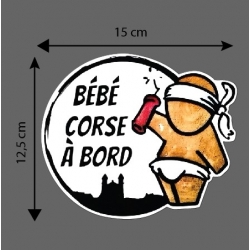 Bébé corse à bord 15cm