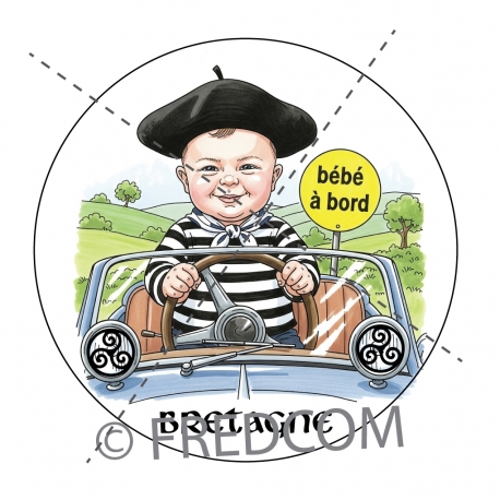 Bébé Breton à bord bateau