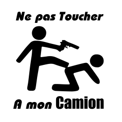 sticker ne pas toucher à mon VOLVO