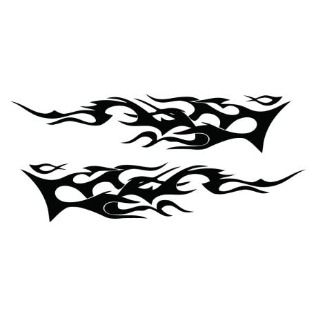 Décoration flamme tribal 