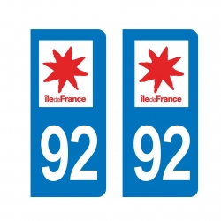 PLAQUE IMMATRICULATION -Île-de-France-92 