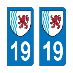 Autocollant IMMATRICULATION -Nouvelle-Aquitaine 