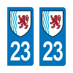 Autocollant IMMATRICULATION -Nouvelle-Aquitaine 