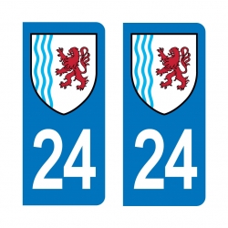 Autocollant IMMATRICULATION -Nouvelle-Aquitaine 