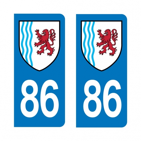 Autocollant IMMATRICULATION -Nouvelle-Aquitaine 