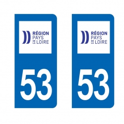 PLAQUE IMMATRICULATION -Pays de la Loire 
