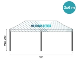 Tente pliante publicitaire 1.5x1.5m 