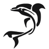 Sticker d'un dauphin