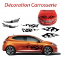 Décoration Flamme voiture